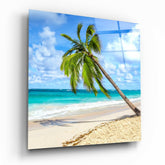 Palm Tree Glass Wall Art.